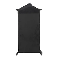 21" Black Brocade Skull Cabinet Shelf Tabletop Décor by Ashland®