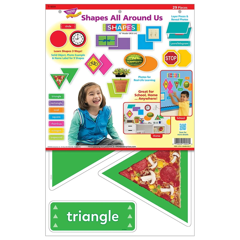 Trend Enterprises® Shapes All Around Us Wipe Off Learning Set