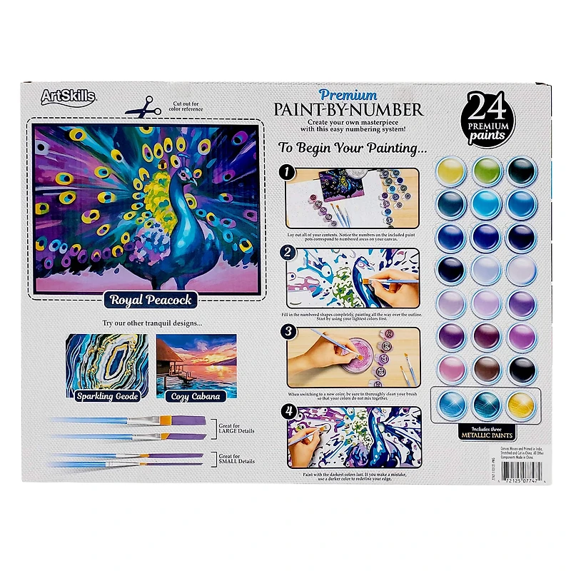 ArtSkills® Premium Peacock Paint-by-Number Kit