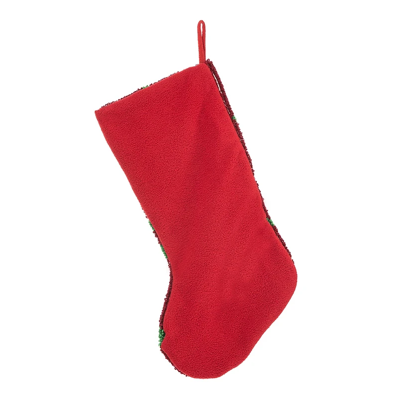 Glitzhome® 20" Joy Hooked Stocking