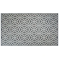 DII® Gray Infinity Circle Outdoor Rug, 4ft. x 6ft.