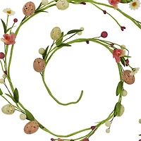 5ft. Pink Rose & Egg Coiled Garland by Ashland®