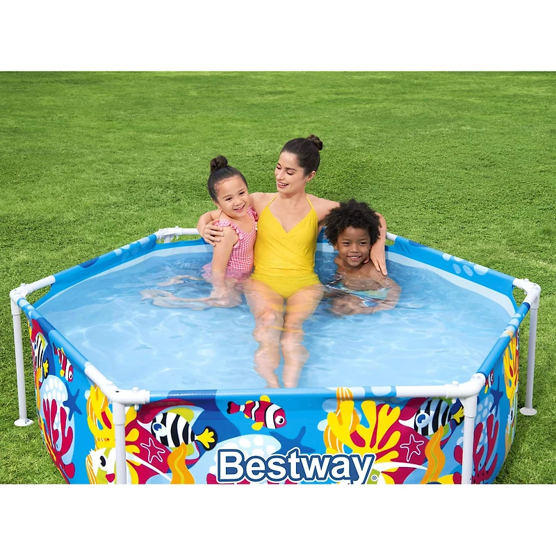 Steel Pro 6ft. UV Careful Splash-in-Shade Play Pool