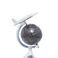 12" Silver Aluminum Glam Globe