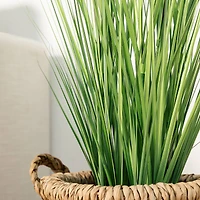 Glitzhome® 3.25ft. Faux Onion Grass Plant in Pot