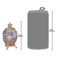 3.5" Romanov-Style Tassel Enameled Egg