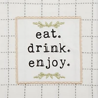 Gray Farm To Table Embellished Dishtowel (Set of 4)