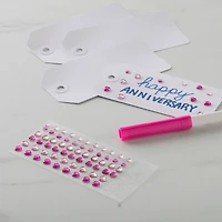 12 Packs: 74 ct. (888 total) Pink Heart Rhinestone Stickers by Recollections™