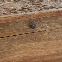 Brown Mango Wood Rustic Box Set, 8", 10" & 12"