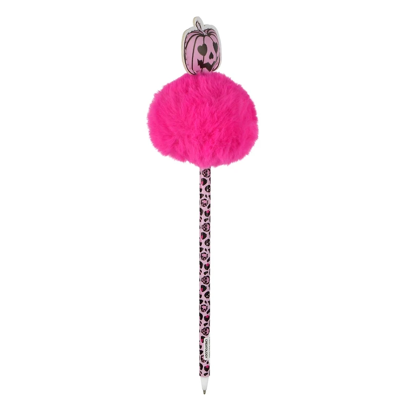 8" Pink Jack-o'-Lantern Pom Pom Pen by Creatology™