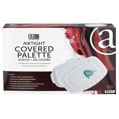 Art Advantage® 23 Well Airtight Covered Palette