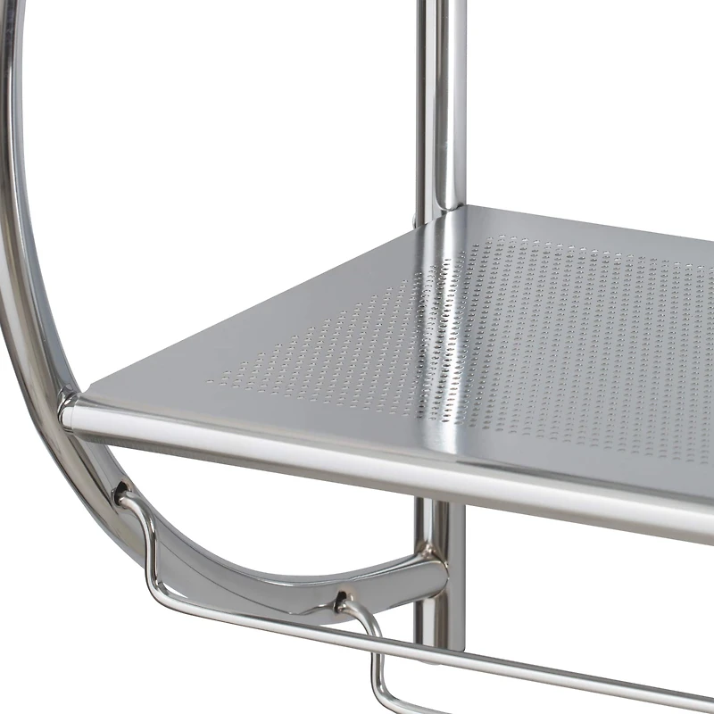 Organize It All 2-Tier Wall Mounted Shelf & Towel Bars