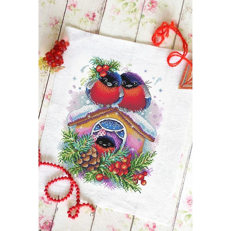 Mp Studia Winter House Cross Stitch Kit