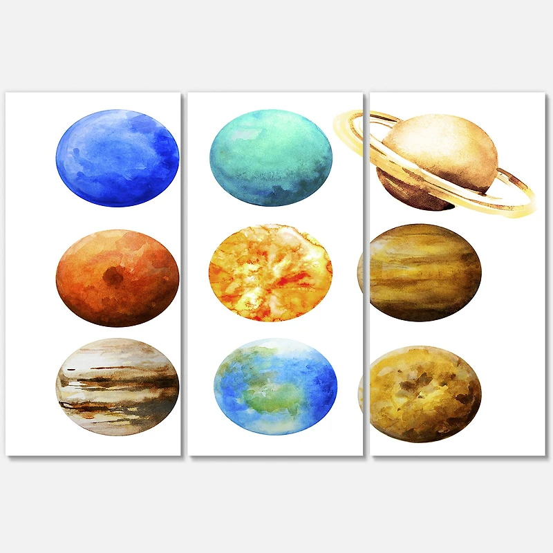 Designart - Various Planets In Orbit