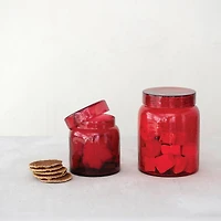Hello Honey® Red Glass Jar
