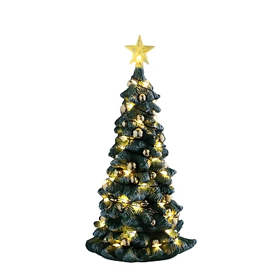 Lemax® Snowy Christmas Tree with Clear Lights