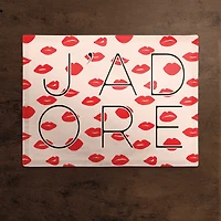 J'adore 18" x 14" Cotton Twill Placemat