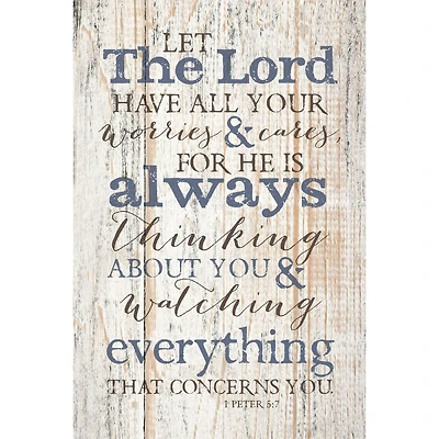 Let The Lord Wood Plaque