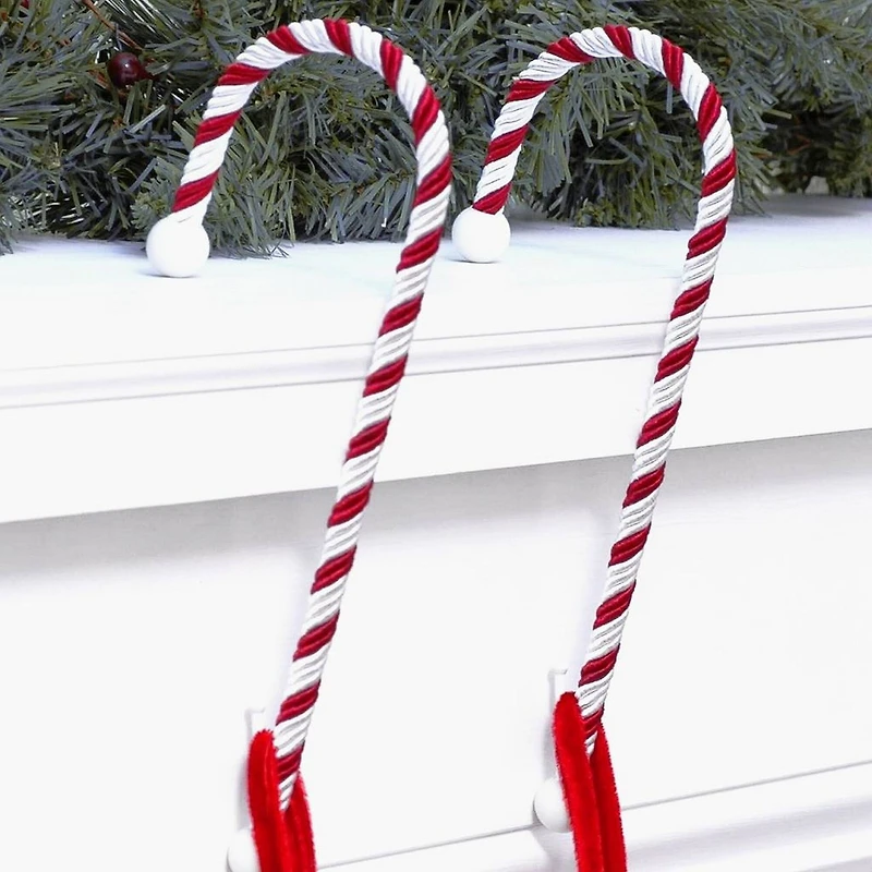 Haute Decor Classic Candy Cane Stocking Holders