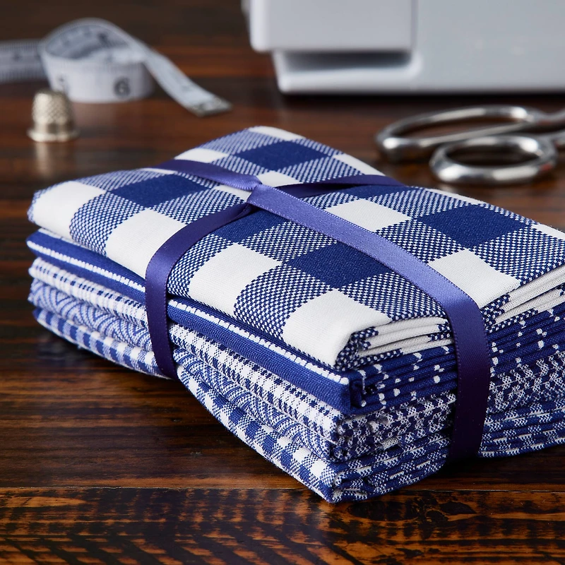 Blue Printed Fabric Bundle by Loops & Threads®