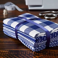Blue Printed Fabric Bundle by Loops & Threads®