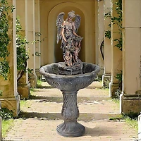 Design Toscano 3.9ft. Heavenly Moments Angel Sculptural Fountain