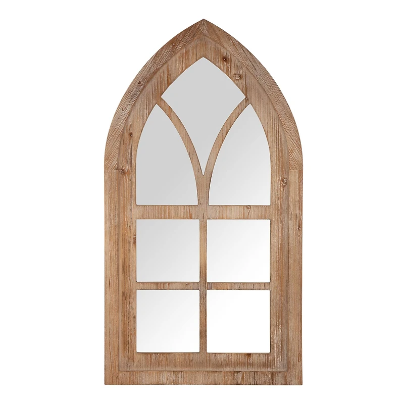 Glitzhome® 40" Gothic Window Frame Wall Mirror