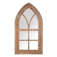 Glitzhome® 40" Gothic Window Frame Wall Mirror