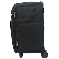 Everything Mary Black Quilted Rolling Scrapbook Storage Tote