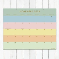 TF Publishing 2024-2025 Super Stripe Desk Pad Calendar