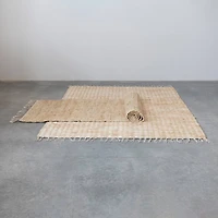 Hello Honey® Natural Boho Woven Jute & Cotton Rug with Fringe, 72" x 48"