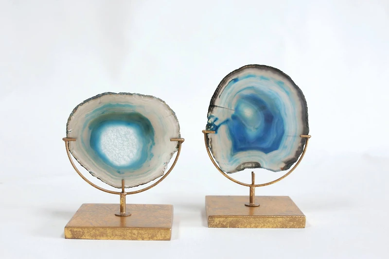 Hello Honey® Blue Agate Decor on Stand