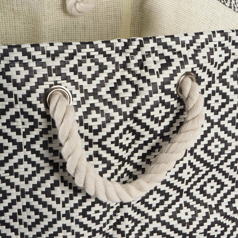 DII® Small Geo Diamond Rectangle Paper Bin