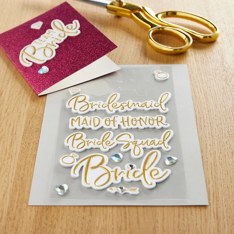 Bridal Party Wedding Dimensional Stickers by Recollections™