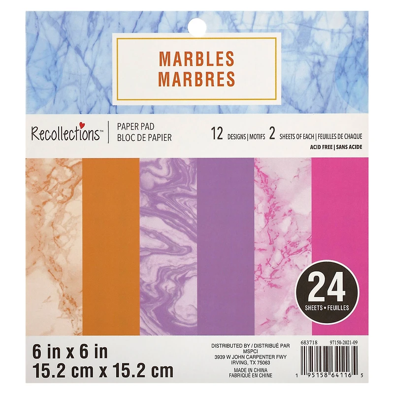 Marbles Paper Pad by Recollections™