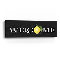 Live With Zest Sentiment Panel III Welcome Canvas Giclee