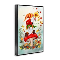 Stupell Industries Autumn Garden Gnome Framed Giclee Art