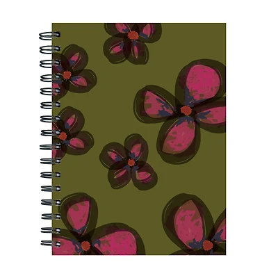 TF Publishing Painted Flowers Spiral Lined Journal