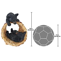 Design Toscano® 19" Rough Play Bear Cubs Garden Statue