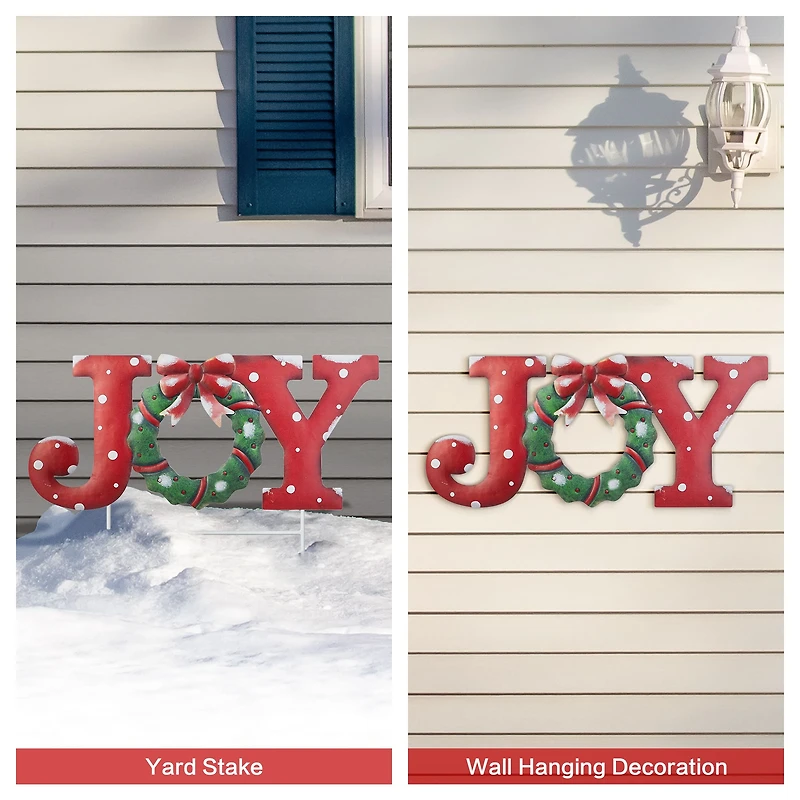 Glitzhome® 2ft. Joy Metal Yard Stake