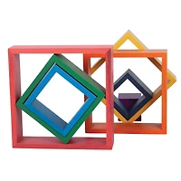 TickiT® Wooden Rainbow Architect Squares