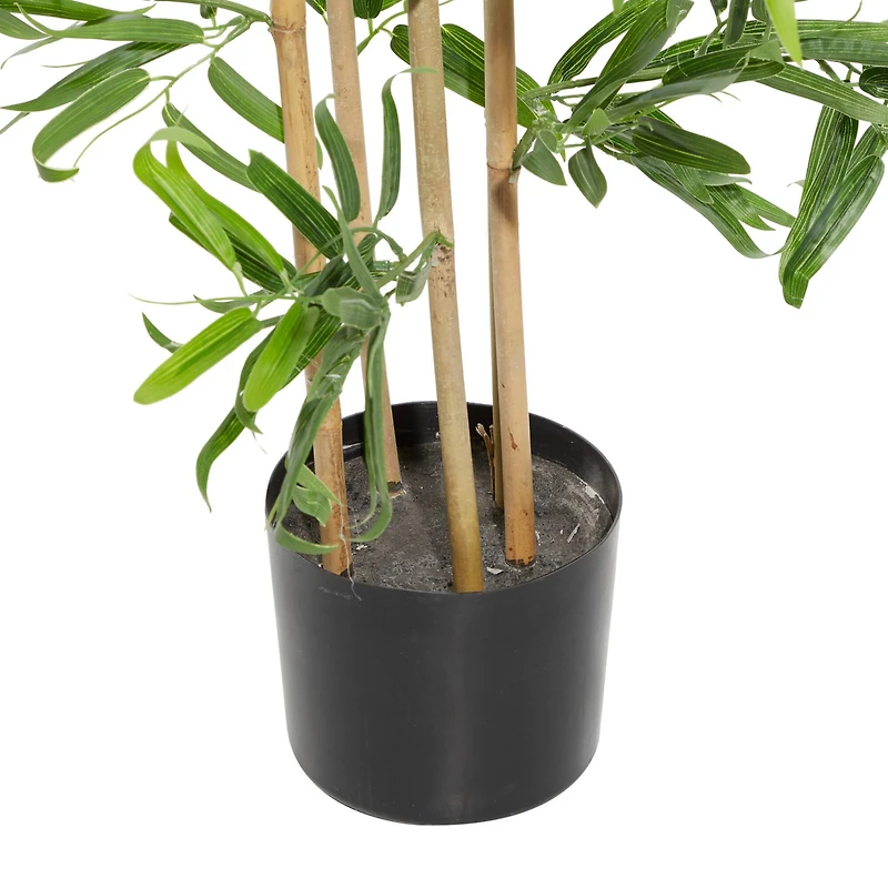 Artificial Bamboo Plants Indoor, 77", Green