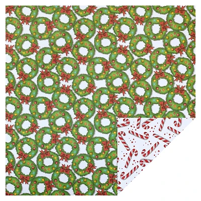 Candy Cane & Wreath Paper by Recollections™, 12" x 12"