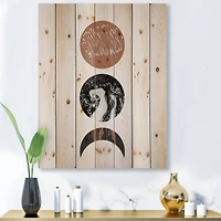 Designart - Retro Shapes Abstract Suns and Moons