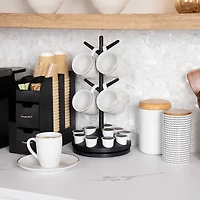 Mind Reader Anchor Collection Black Single Serve Pod Organizer & Mug Tree