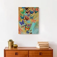 Butterfly Explosion 12" x 16" Canvas Wall Art