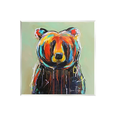 Stupell Industries Abstract Urban Bear Graffiti Wall Plaque Art