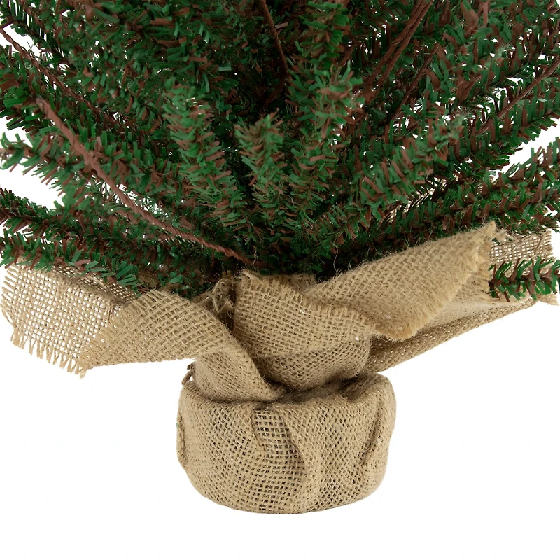 18" Unlit Warsaw Twig Artificial Christmas Tree in Burlap Base
