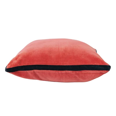Hello Honey® 20" x 20" Berry & Navy Art Deco Velvet Pillow