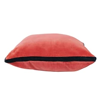 Hello Honey® 20" x 20" Berry & Navy Art Deco Velvet Pillow